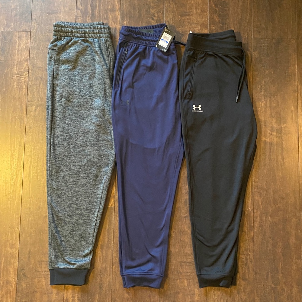 3 Men Under Armour Joggers